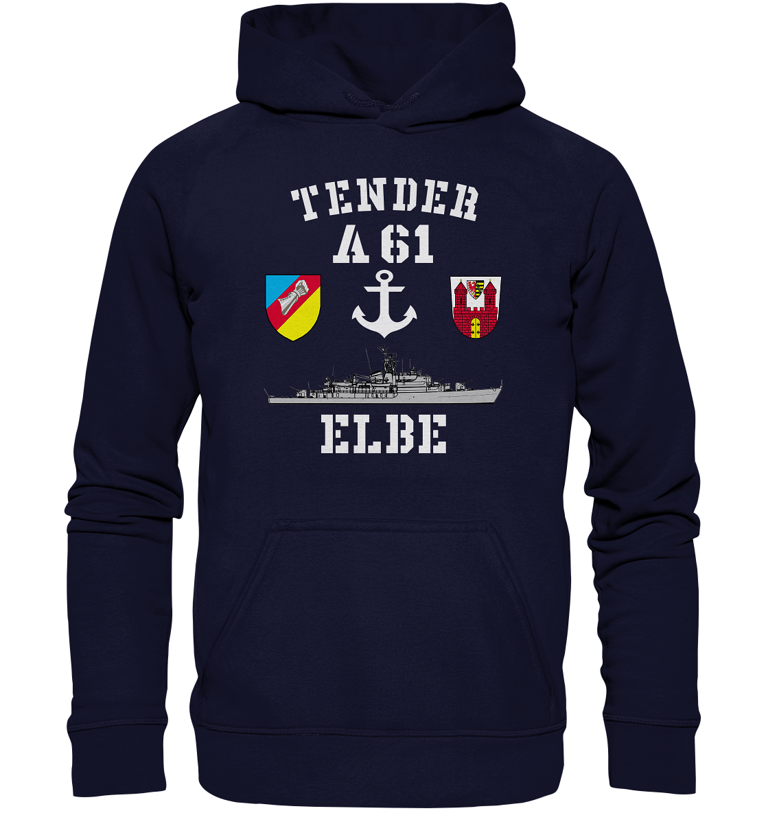 Tender A61 ELBE 2.SG ANKER - Basic Unisex Hoodie XL