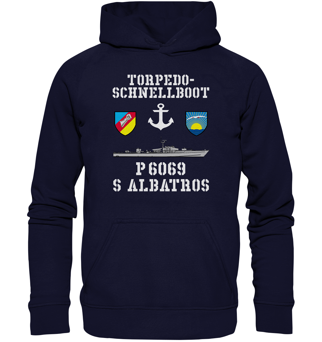 Torpedo-Schnellboot P6069 ALBATROS Anker - Basic Unisex Hoodie XL