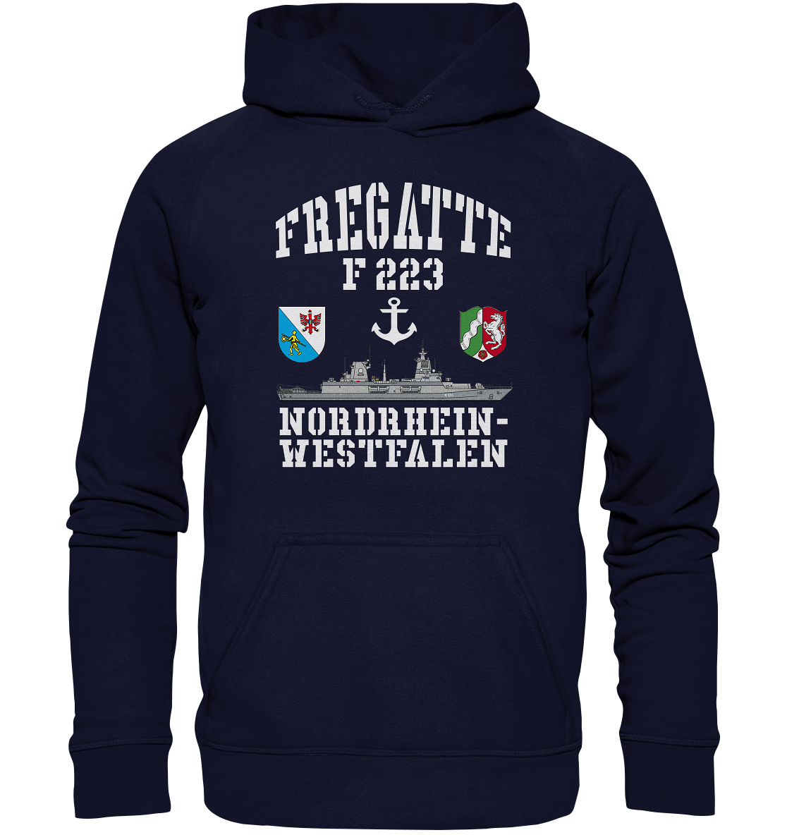 Fregatte F223 NORDRHEIN-WESTFALEN ANKER - Basic Unisex Hoodie XL
