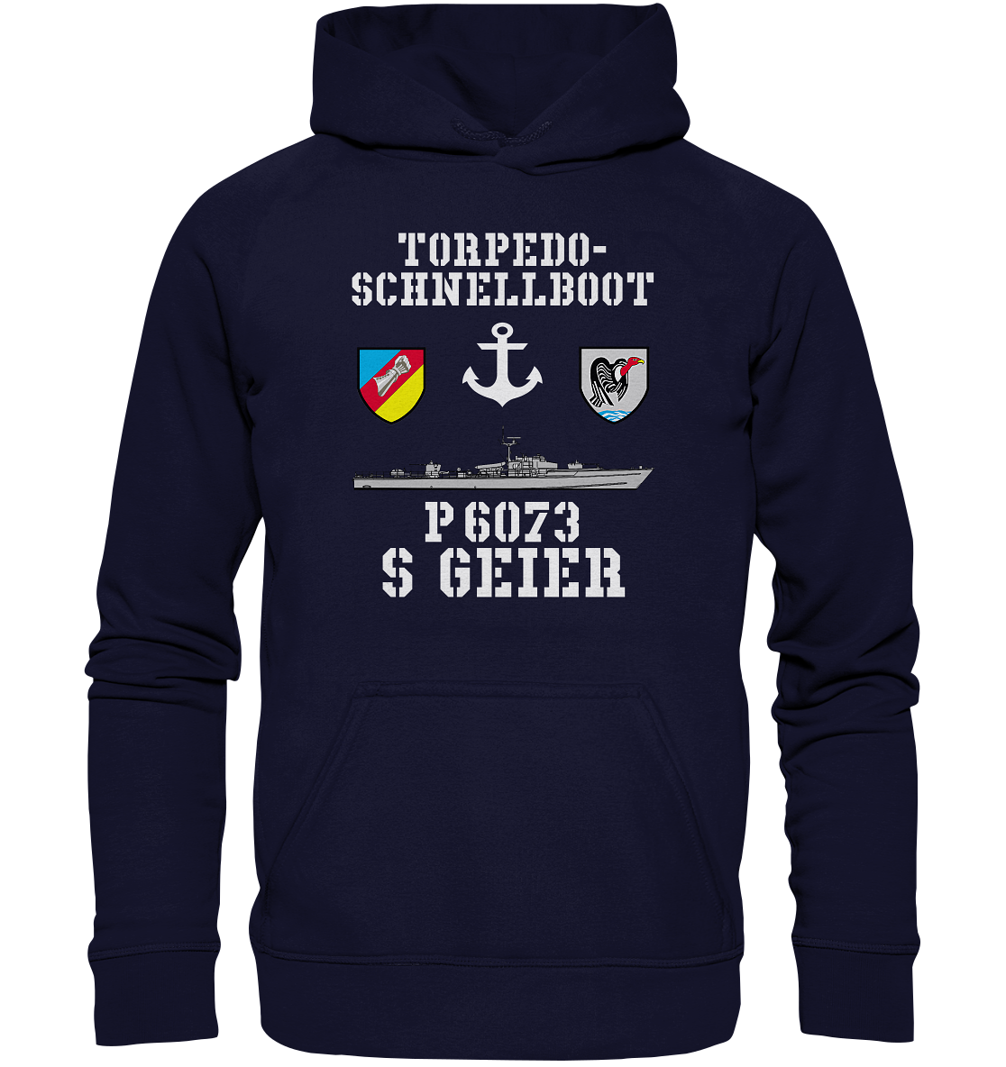 Torpedo-Schnellboot P6073 GEIER Anker - Basic Unisex Hoodie XL