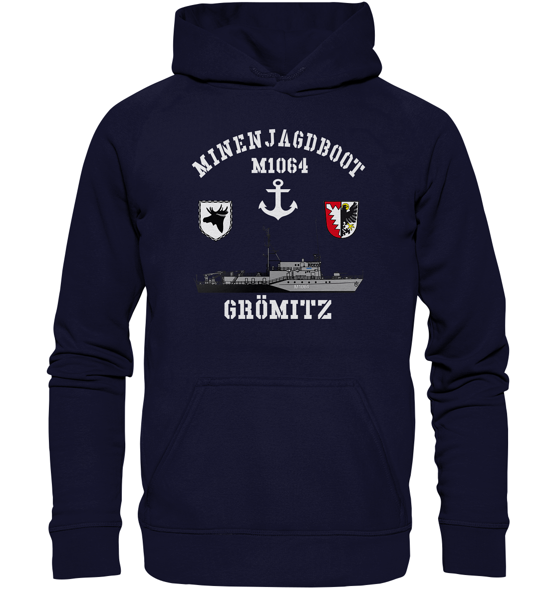 Mij.-Boot M1064 GRÖMITZ Anker 3.MSG - Basic Unisex Hoodie XL