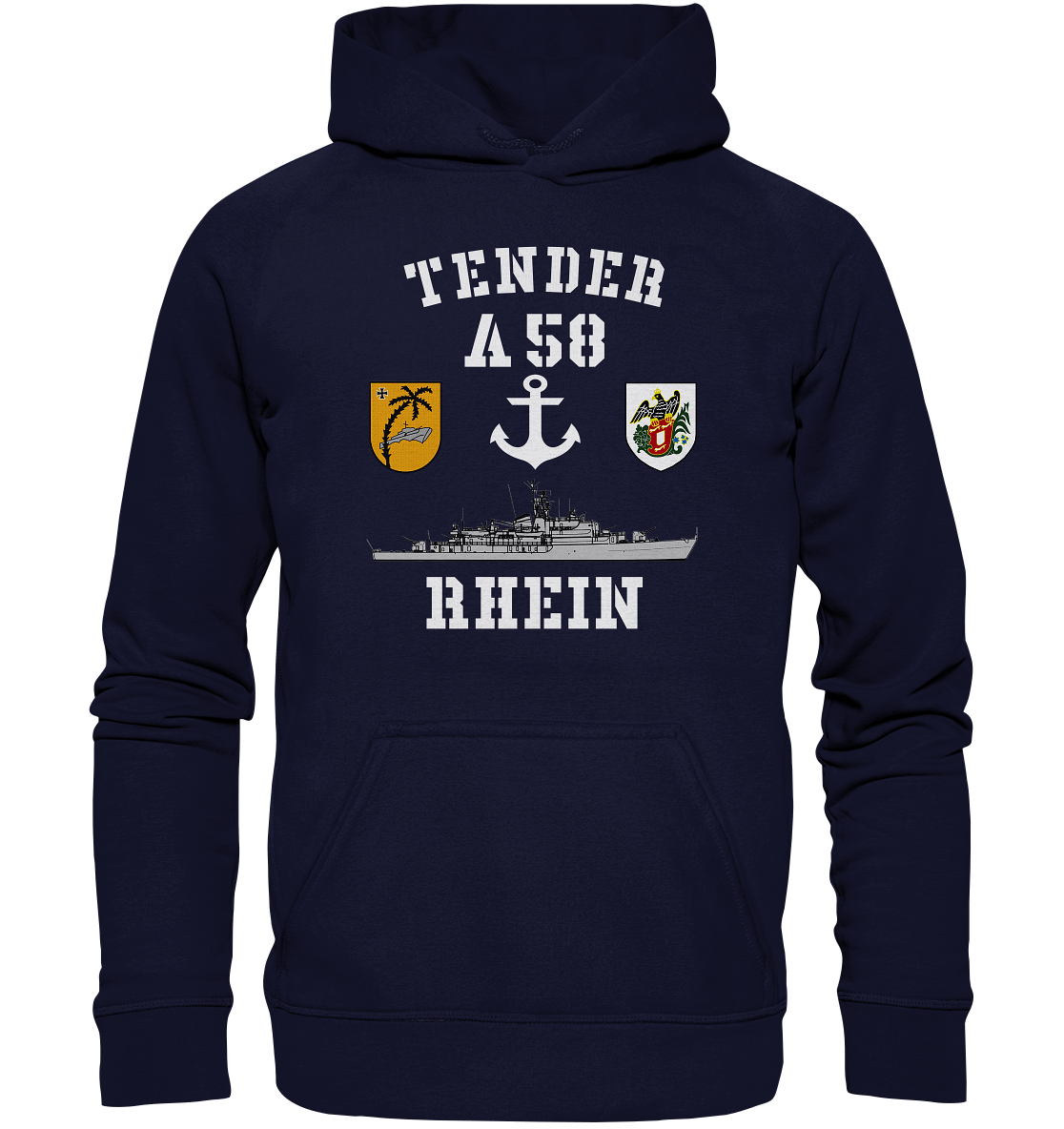 Tender A58 RHEIN 3.SG ANKER - Basic Unisex Hoodie XL