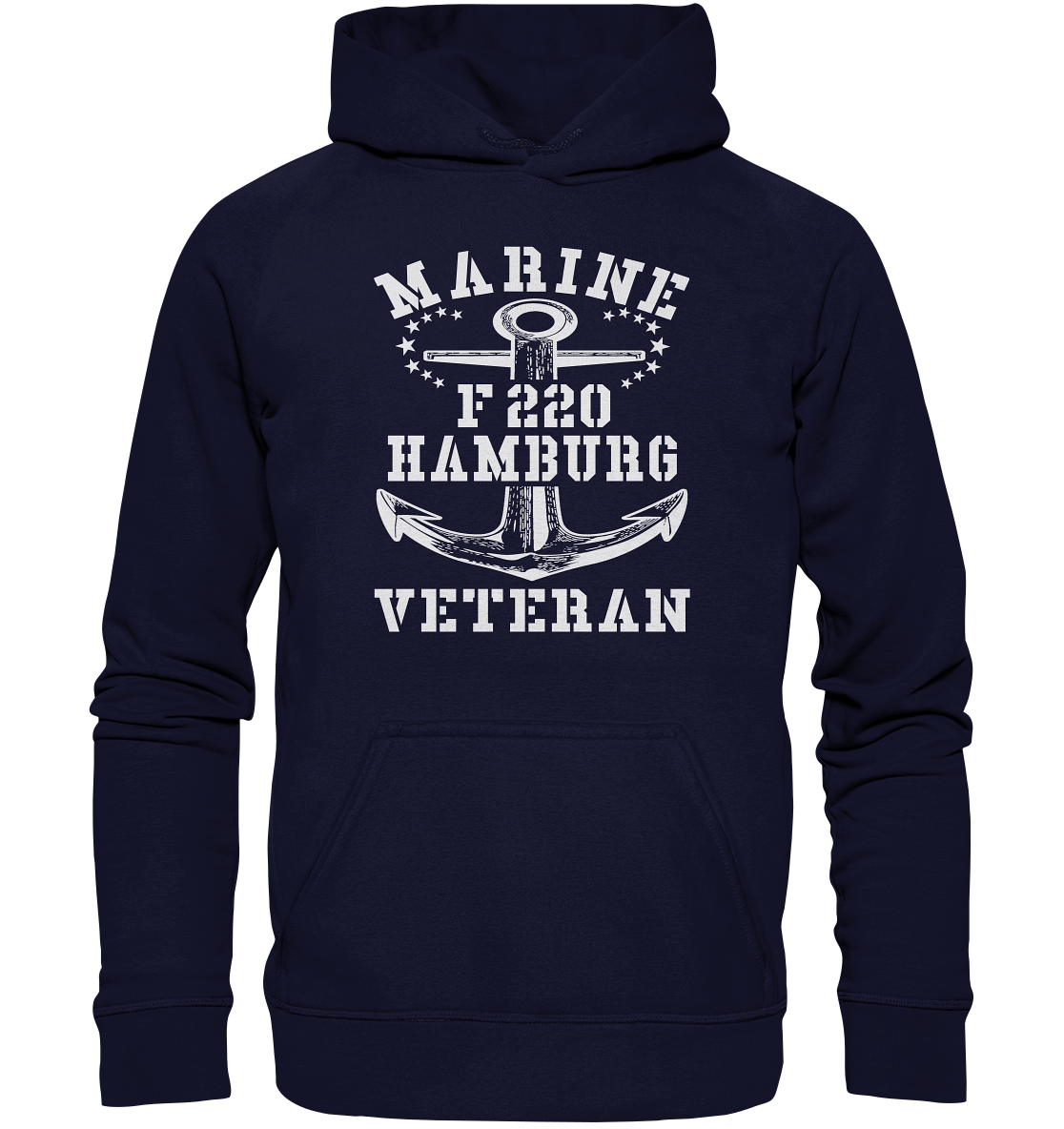 Fregatte F220 HAMBURG Marine Veteran - Basic Unisex Hoodie XL