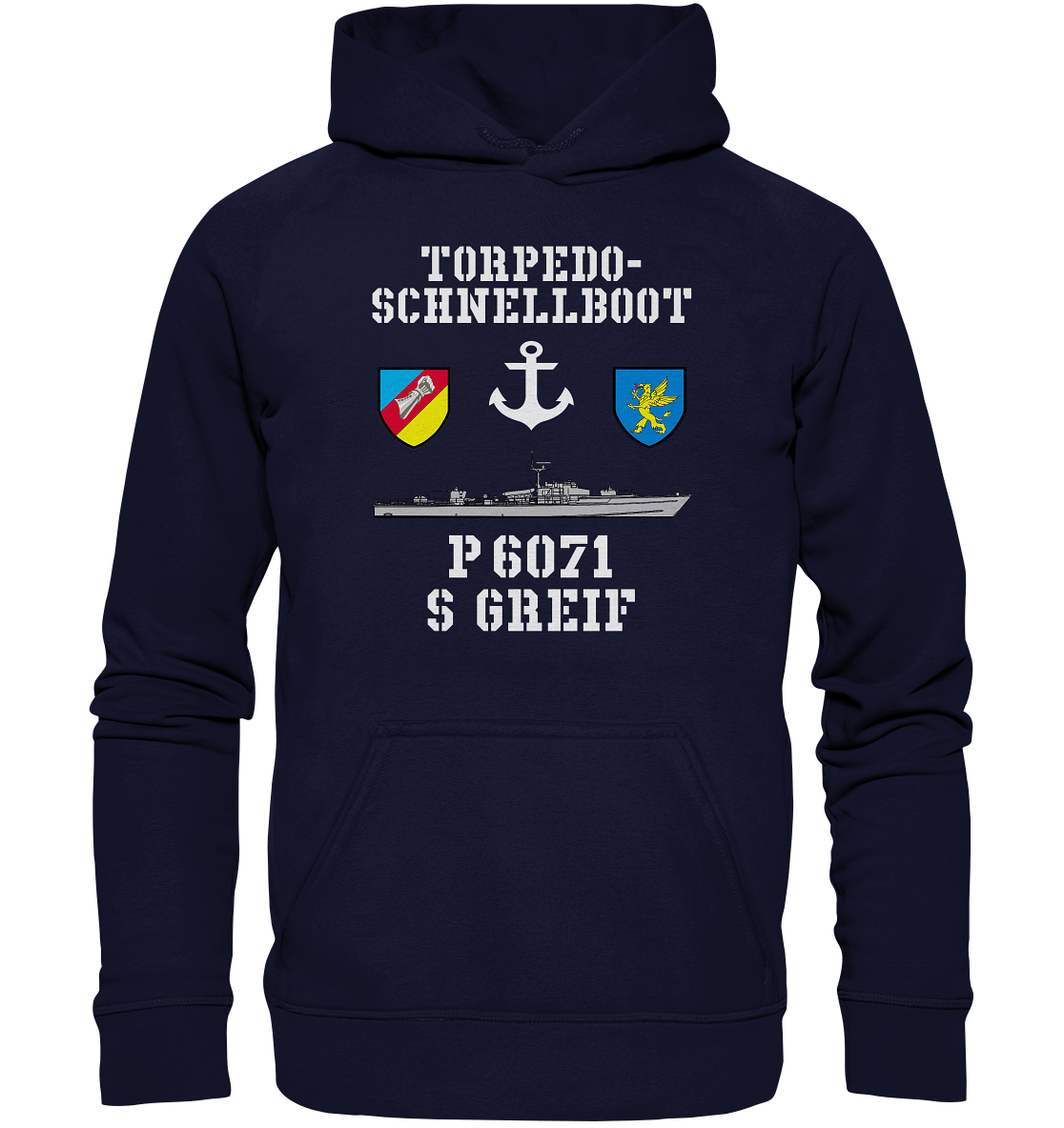 Torpedo-Schnellboot P6071 GREIF - Basic Unisex Hoodie XL