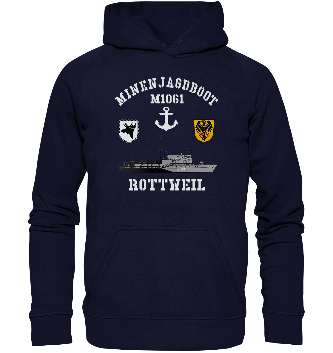 Mij.-Boot M1061 ROTTWEIL Anker 3. MSG - Basic Unisex Hoodie XL