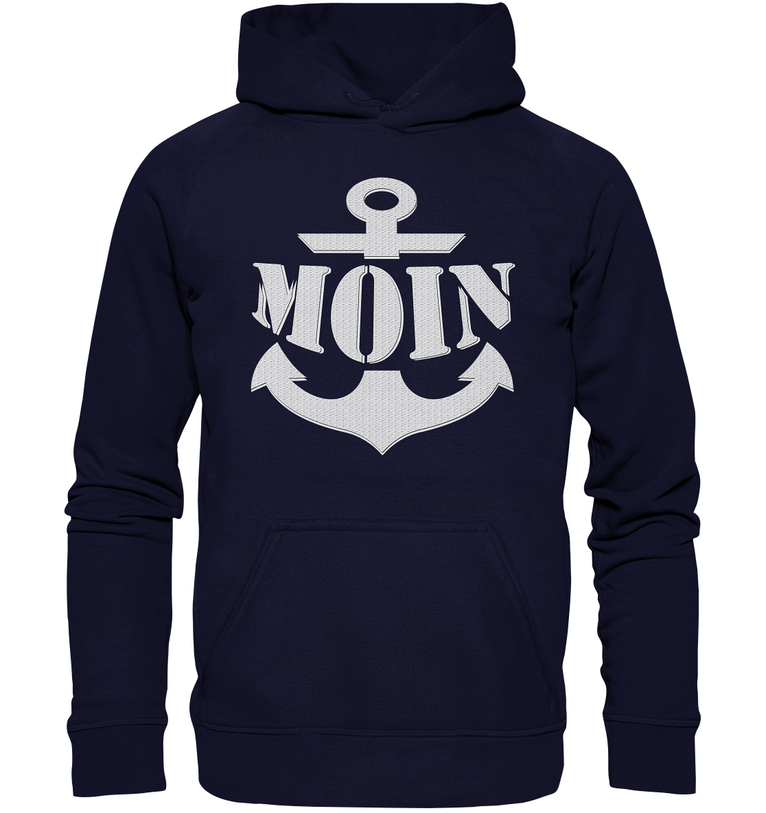 MOIN Anker weiß - Basic Unisex Hoodie XL