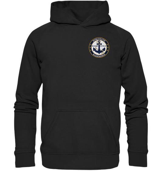 Marine Veteran Heimathafen WARNEMÜNDE Brustlogo - Basic Unisex Hoodie XL