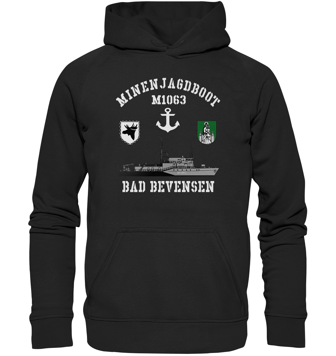 Mij.-Boot M1063 BAD BEVENSEN Anker 3.MSG - Basic Unisex Hoodie XL
