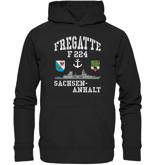 Fregatte F224 SACHSEN-ANHALT Anker - Basic Unisex Hoodie XL