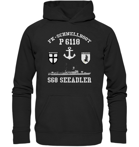 FK-Schnellboot P6118 SEEADLER 7.SG Anker  - Basic Unisex Hoodie XL