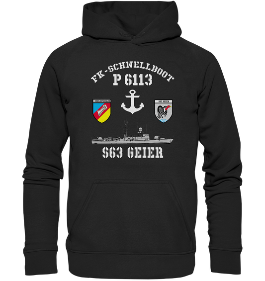 FK-Schnellboot P6113 GEIER 2.SG Anker - Basic Unisex Hoodie XL