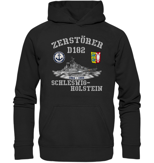 Zerstörer D182 SCHLESWIG-HOLSTEIN Bundesmarine Veteran - Basic Unisex Hoodie XL