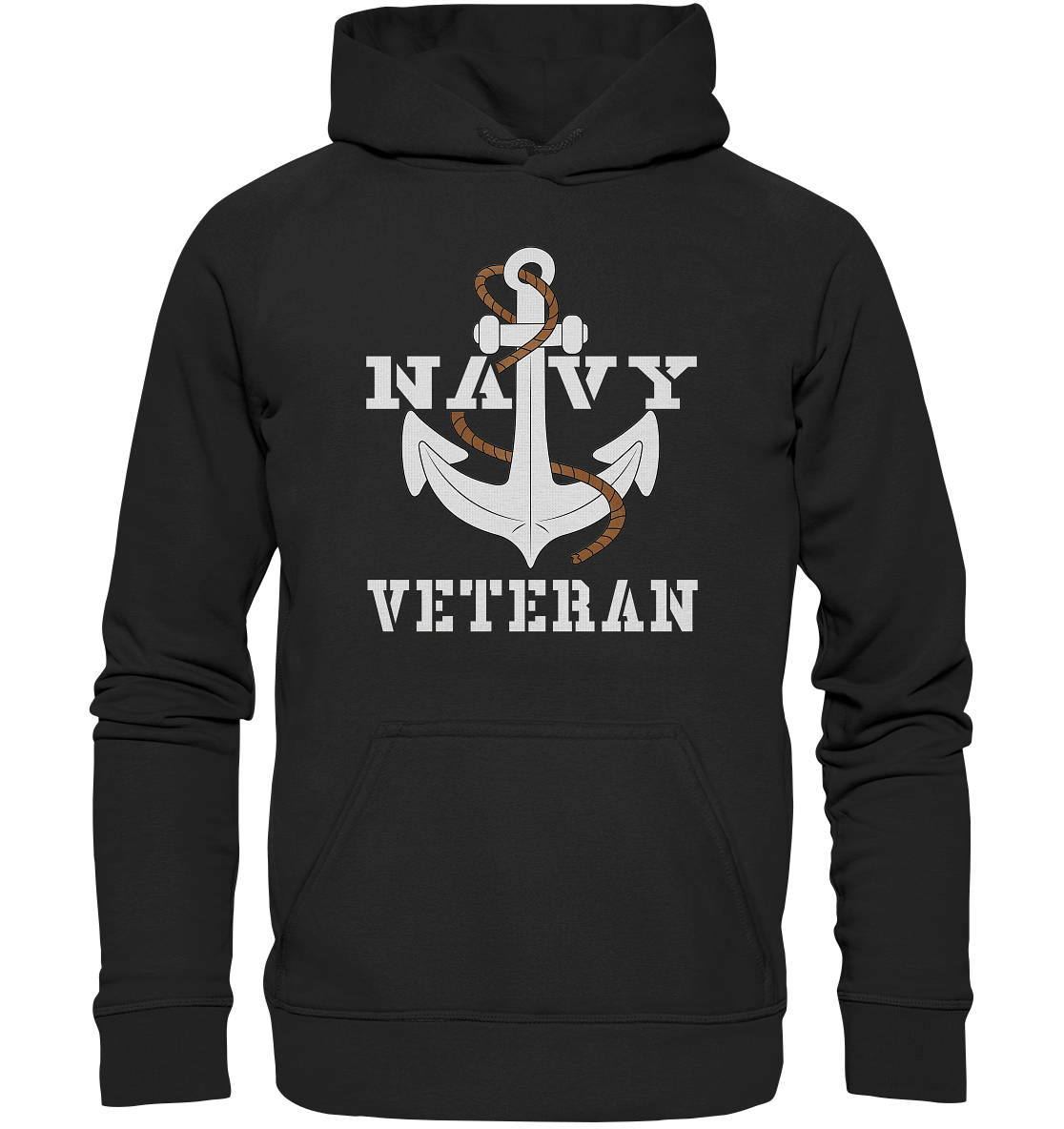 Navy Veteran Anker - Basic Unisex Hoodie XL
