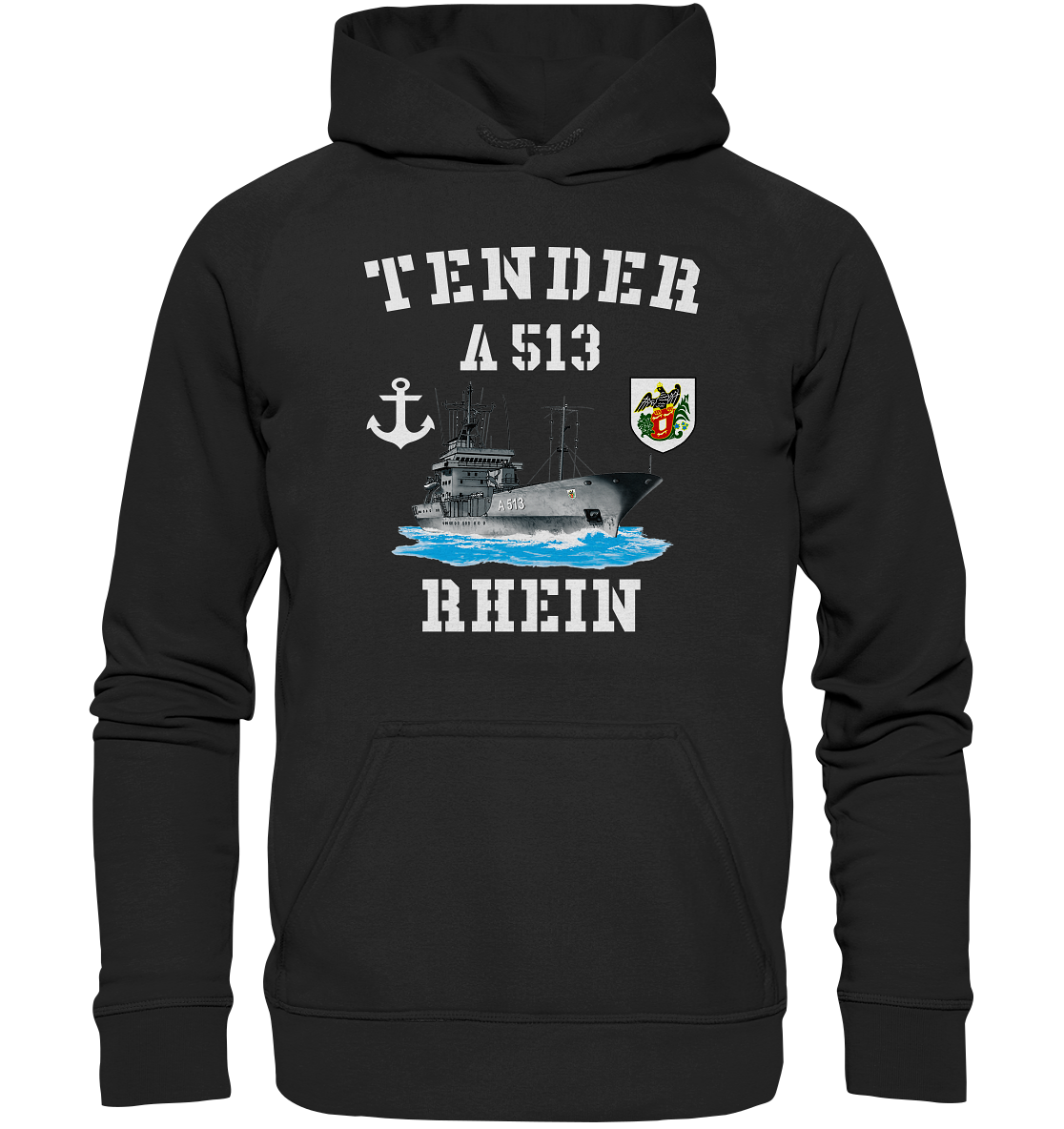 Tender A513 RHEIN Anker - Basic Unisex Hoodie XL