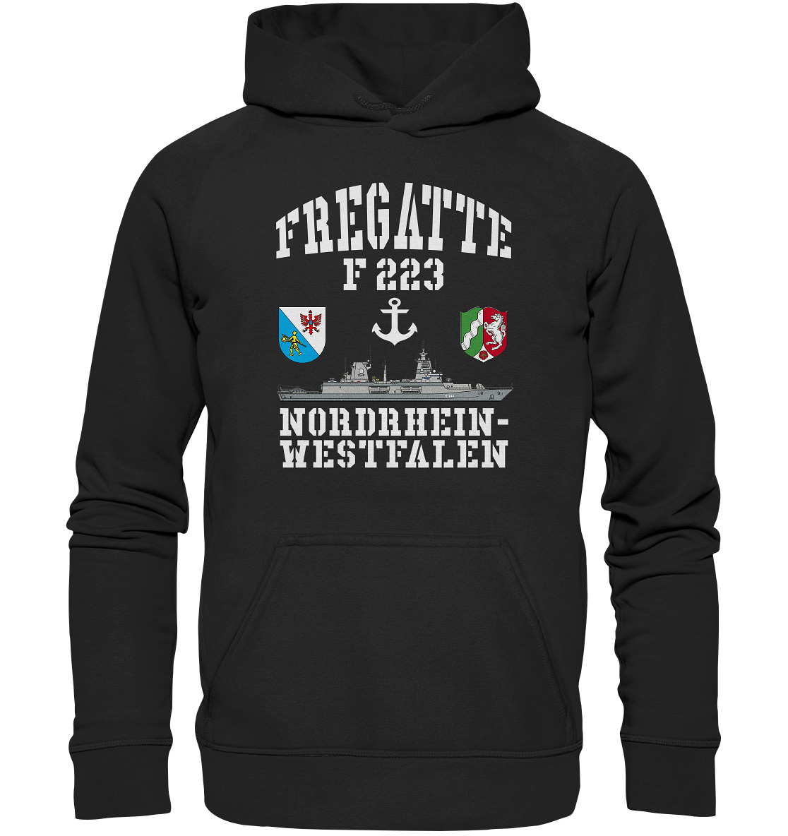 Fregatte F223 NORDRHEIN-WESTFALEN ANKER - Basic Unisex Hoodie XL