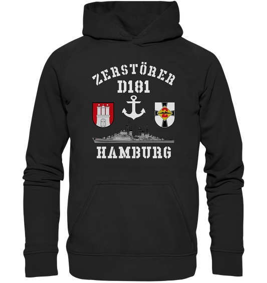 Zerstörer D181 HAMBURG Anker - Basic Unisex Hoodie XL