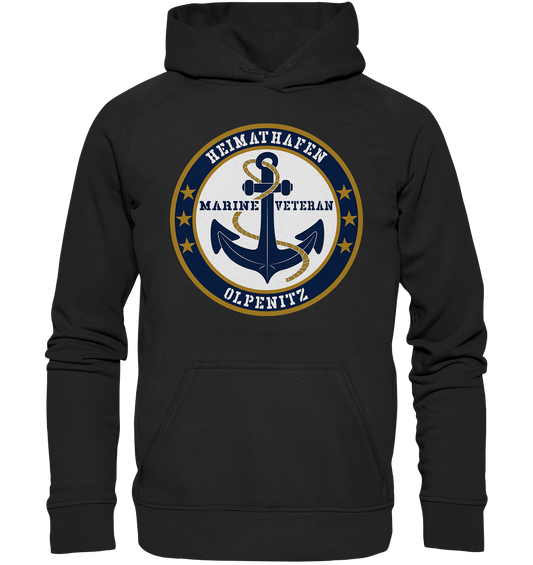 Marine Veteran Heimathafen OLPENITZ - Basic Unisex Hoodie XL