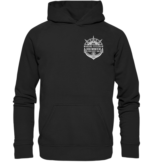 Projekt 108 GRIMMEN Marine Veteran Brustlogo - Basic Unisex Hoodie XL