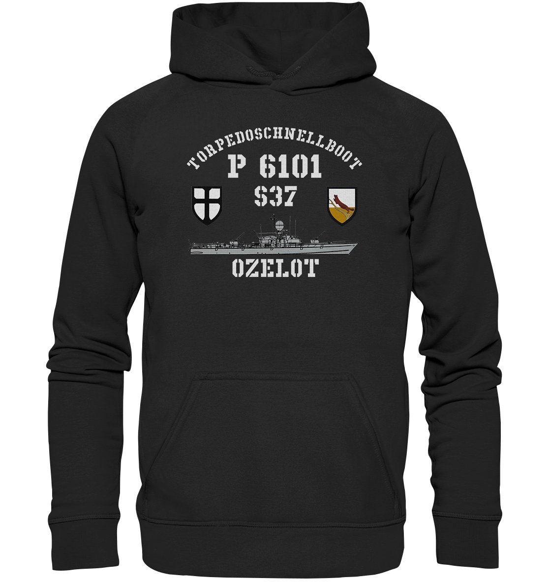 P 6101 S37 OZELOT - Basic Unisex Hoodie XL