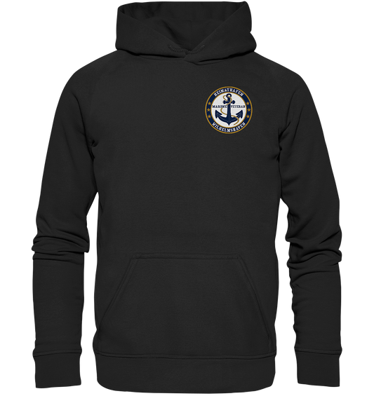 Marine Veteran Heimathafen WILHELMSHAVEN Brustlogo - Basic Unisex Hoodie XL