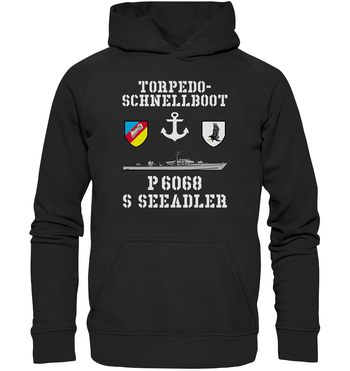Torpedo-Schnellboot P6068 SEEADLER Anker - Basic Unisex Hoodie XL