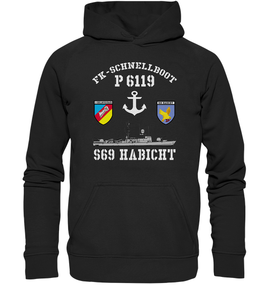 FK-Schnellboot P6119 HABICHT 2.SG Anker  - Basic Unisex Hoodie XL