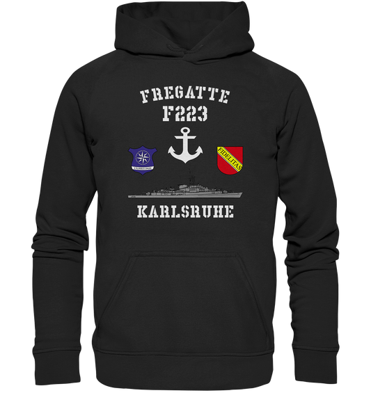 Fregatte F223 KARLSRUHE Anker  - Basic Unisex Hoodie XL