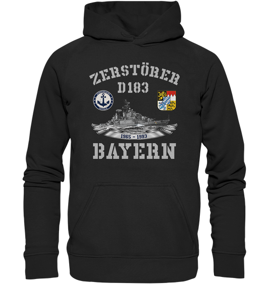 Zerstörer D183 BAYERN Bundesmarine Veteran - Basic Unisex Hoodie XL