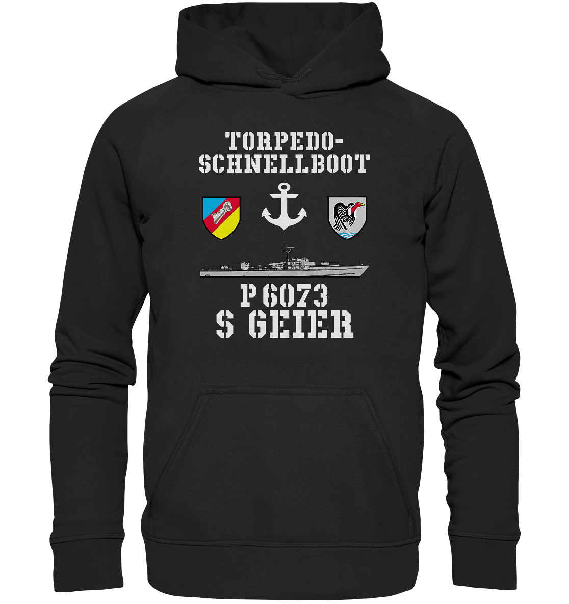 Torpedo-Schnellboot P6073 GEIER Anker - Basic Unisex Hoodie XL