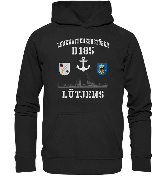 Lenkwaffenzerstörer D185 LÜTJENS Anker - Basic Unisex Hoodie XL