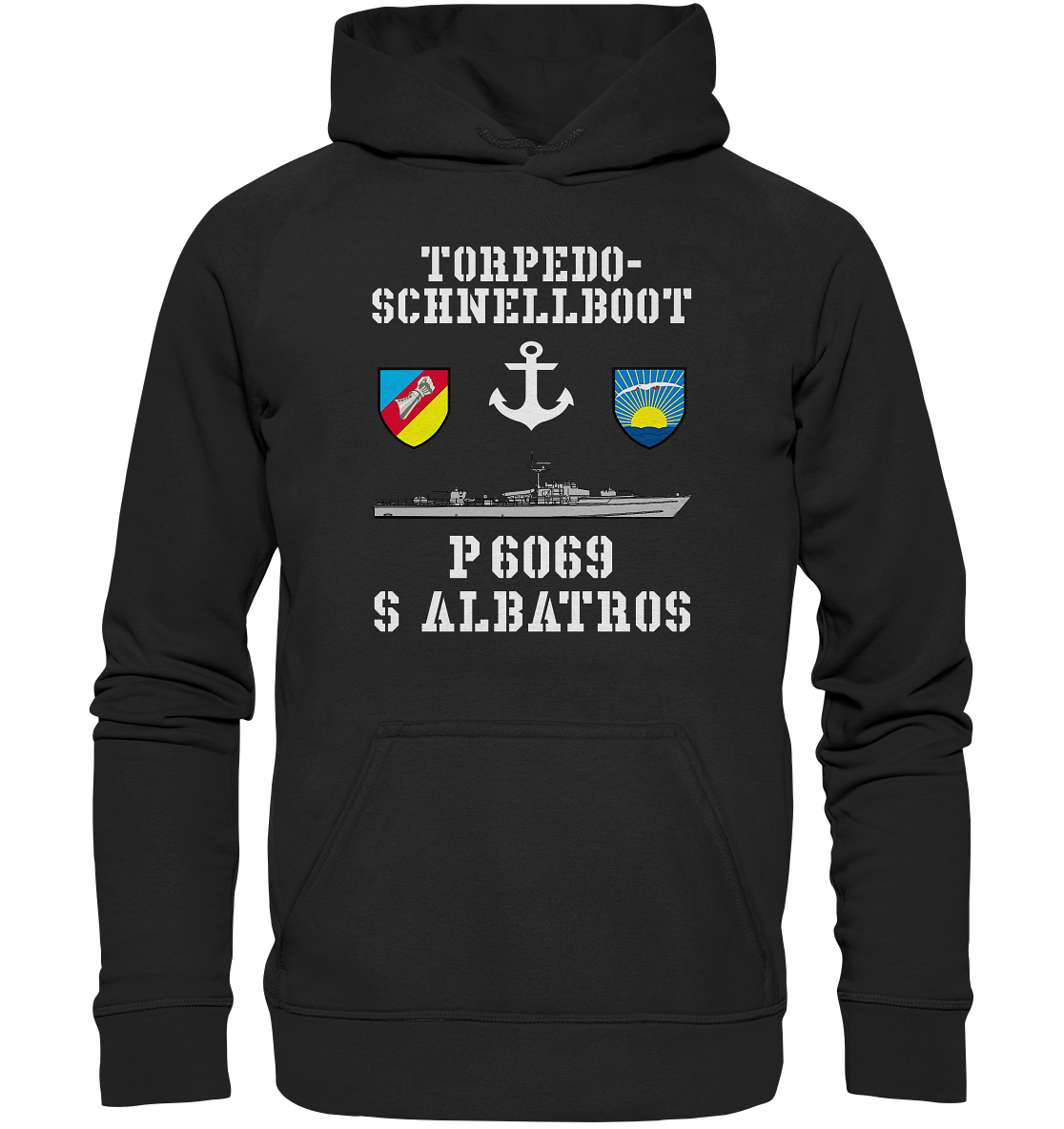 Torpedo-Schnellboot P6069 ALBATROS Anker - Basic Unisex Hoodie XL