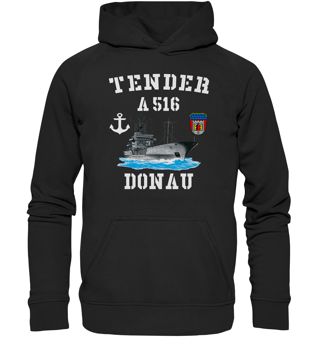 Tender A516 DONAU Anker - Basic Unisex Hoodie XL
