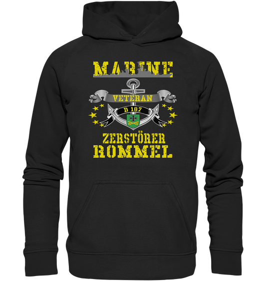 Zerstörer D187 ROMMEL Marine Veteran - Basic Unisex Hoodie XL