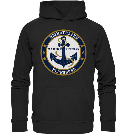 Marine Veteran Heimathafen FLENSBURG - Basic Unisex Hoodie XL