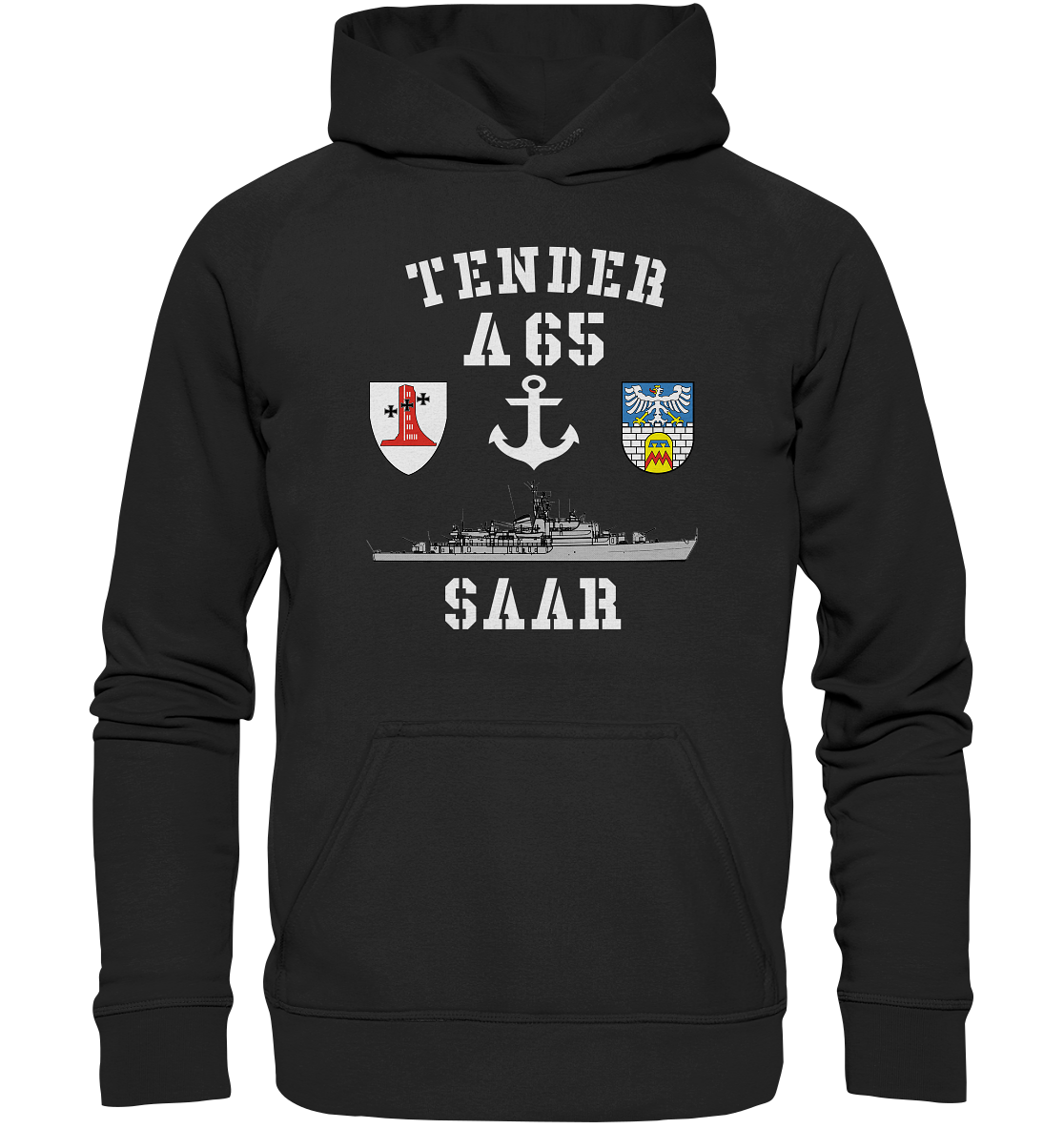 Tender A65 SAAR 1.MSG ANKER  - Basic Unisex Hoodie XL