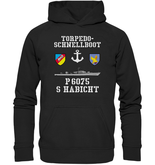 Torpedo-Schnellboot P6075 HABICHT Anker - Basic Unisex Hoodie XL