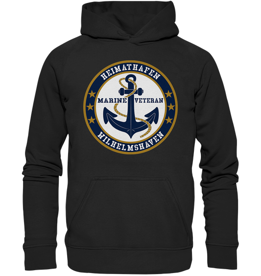 Marine Veteran Heimathafen WILHELMSHAVEN - Basic Unisex Hoodie XL