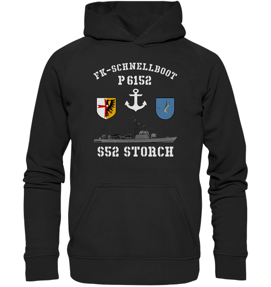 FK-Schnellboot P6152 STORCH Anker - Basic Unisex Hoodie XL