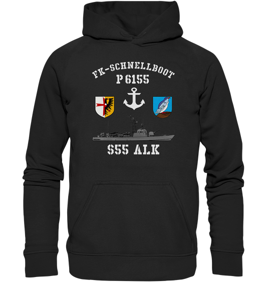 FK-Schnellboot P6155 ALK Anker - Basic Unisex Hoodie XL