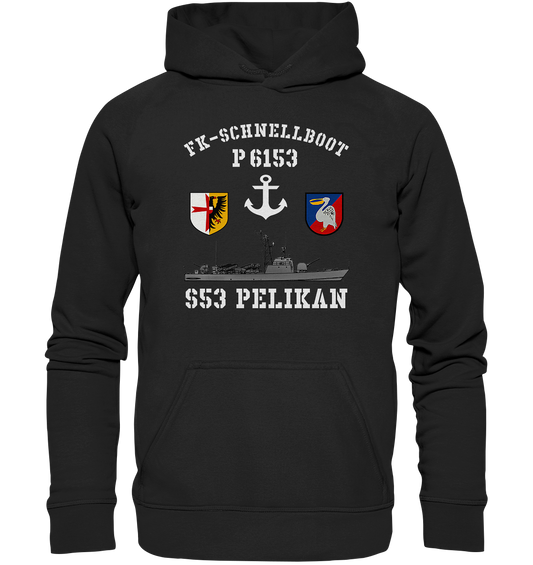 FK-Schnellboot P6153 PELIKAN Anker - Basic Unisex Hoodie XL