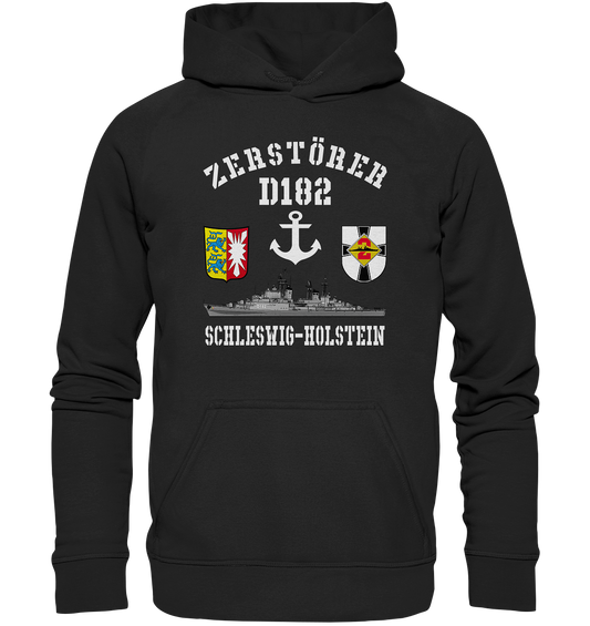 Zerstörer D182 SCHLESWIG-HOLSTEIN Anker - Basic Unisex Hoodie XL