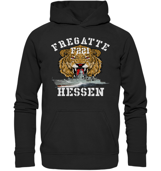 Fregatte F221 HESSEN Löwe - Basic Unisex Hoodie XL