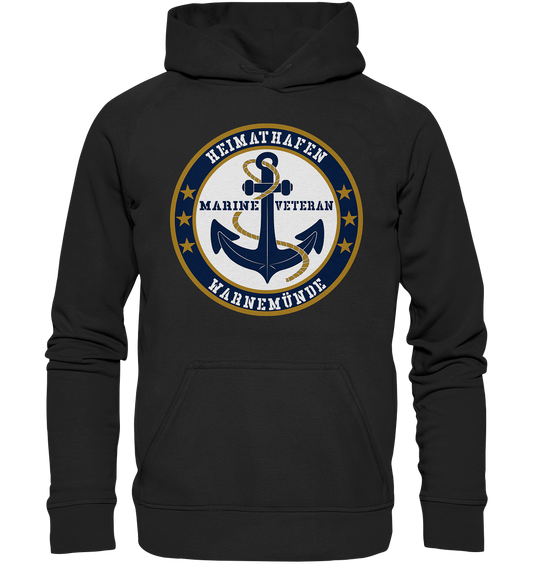 Marine Veteran Heimathafen WARNEMÜNDE - Basic Unisex Hoodie XL