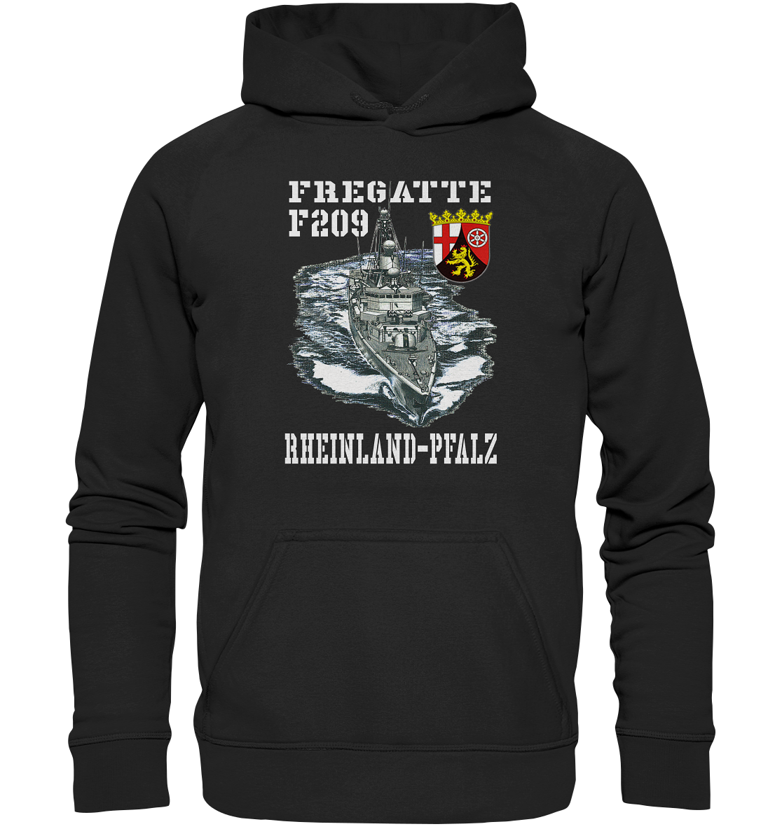 Fregatte F209 RHEINLAND-PFALZ - Basic Unisex Hoodie XL