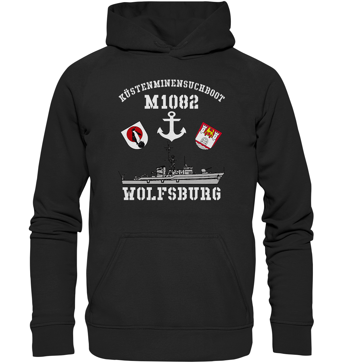 KM-Boot M1082 WOLFSBURG Anker - Basic Unisex Hoodie XL