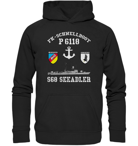 FK-Schnellboot P6118 SEEADLER 2.SG Anker  - Basic Unisex Hoodie XL