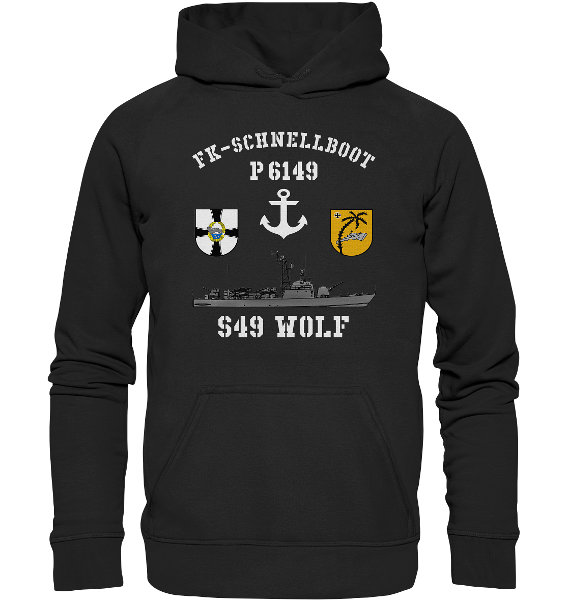 P6149 S49 WOLF - Basic Unisex Hoodie XL