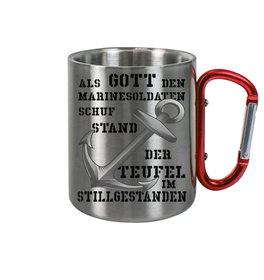 Als Gott den Marinesoldaten schuf.... - Edelstahl Tasse