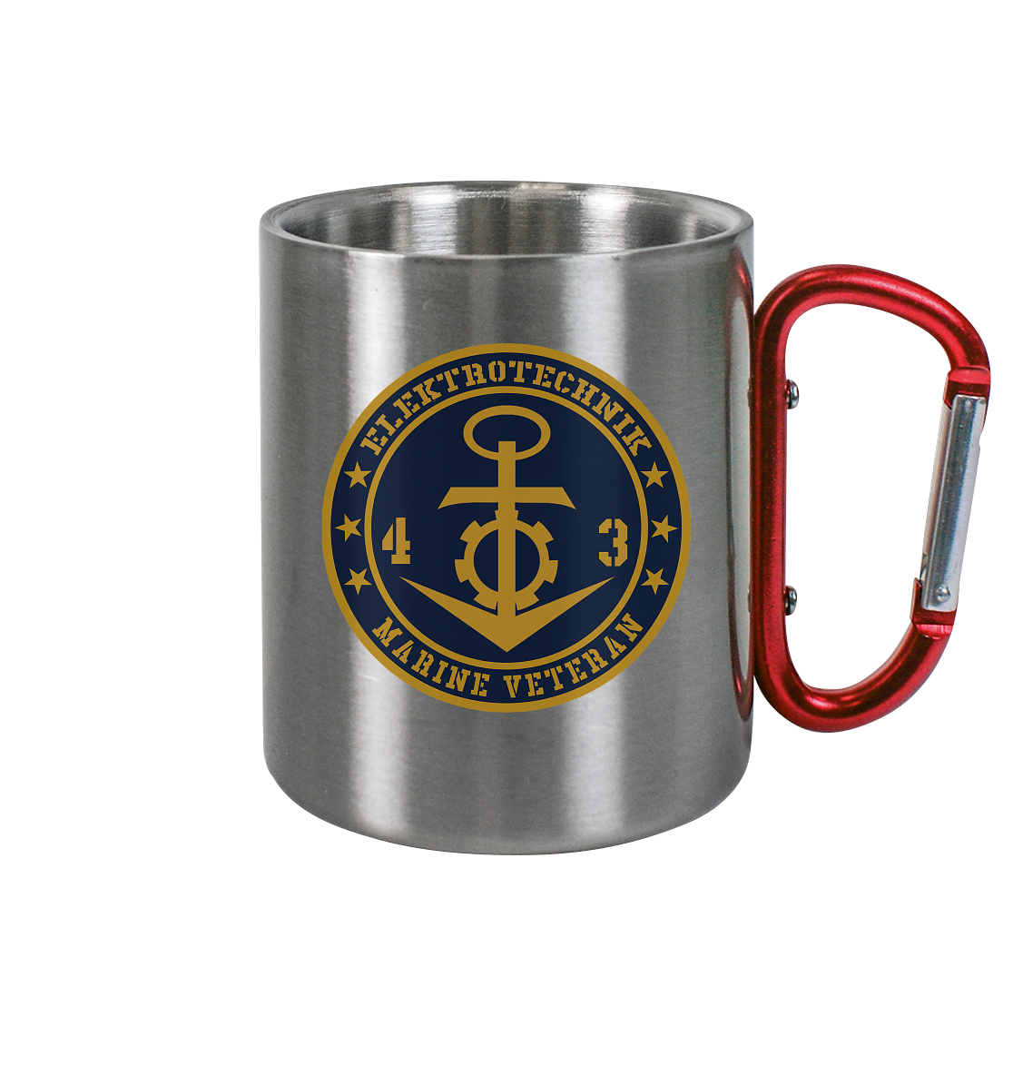 Marine Veteran 43er ELEKTROTECHNIK - Edelstahl Tasse