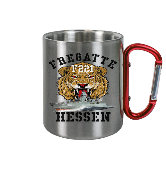 Fregatte F221 HESSEN Löwe - Edelstahl Tasse